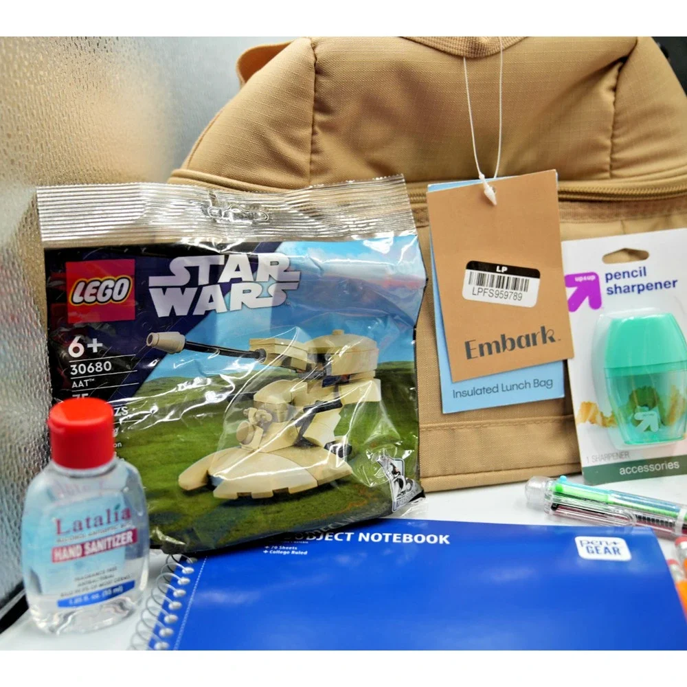 Back to School Bundle Embark Black Backpack‎ + Supplies & Star Wars LEGOv